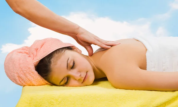 Spa Relaxing.Massage — Stok fotoğraf