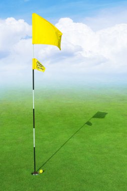 Beautiful golf course clipart