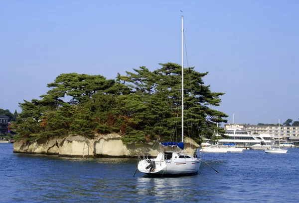 Yacht Sollievo Specifico Matsushima Giappone Una Buona Destinazione Viaggio Vacanze — Foto Stock