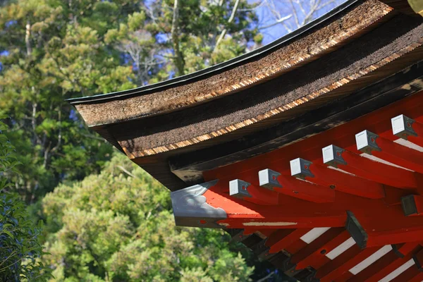 Telhado do templo japonês — Fotografia de Stock