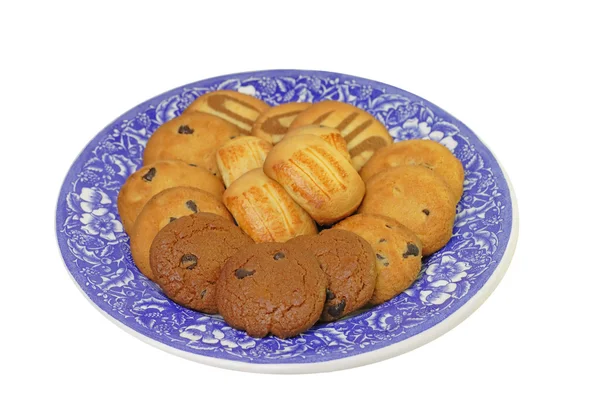 Plate with biscuits — Stock Photo, Image