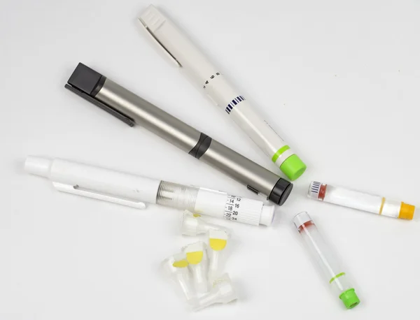 Insuline pennen — Stockfoto