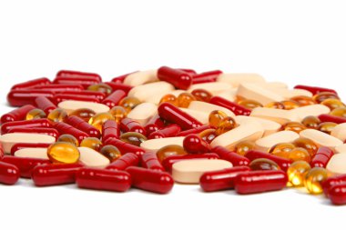 Vitamins pills clipart