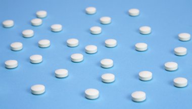 White pills background clipart