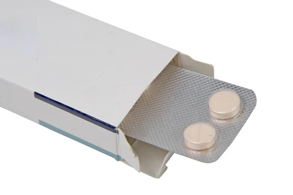 Caixa de comprimidos — Fotografia de Stock