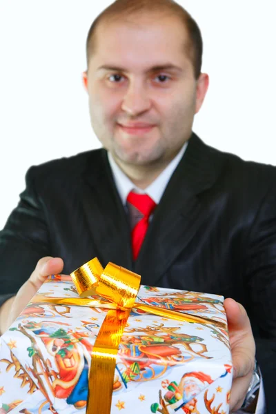 Gift from the businessman — Stock Photo, Image