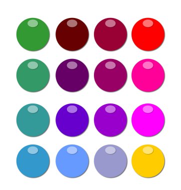 renkli düğmeler