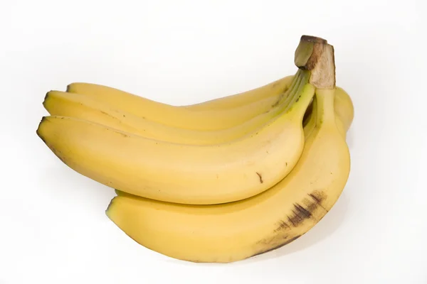 Ramo de plátanos sobre fondo blanco — Foto de Stock