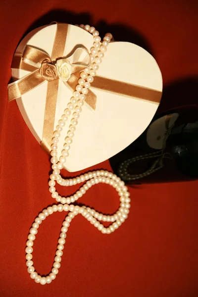 Caja de regalo Pearls.Gift — Foto de Stock