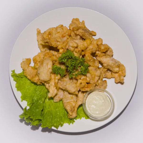 stock image Food.Dish on a white plate. Fresh it is prepared