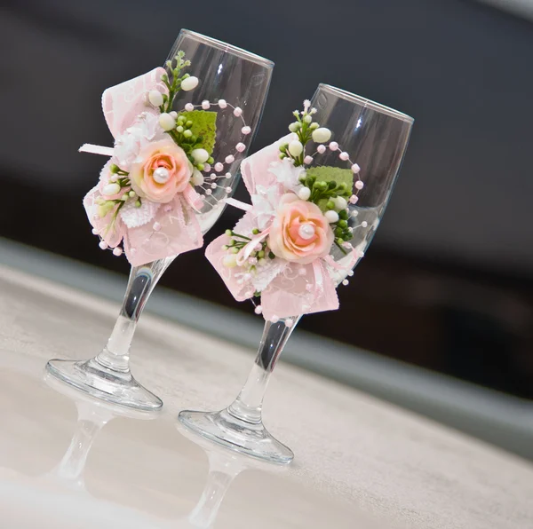 Düğün buketi gelin gelen pembe güller — Stok fotoğraf