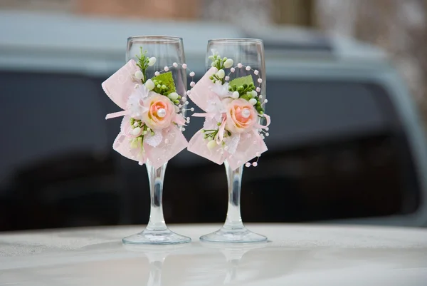 Bouquet Sposa Della Sposa Con Rose Rosa — Foto Stock