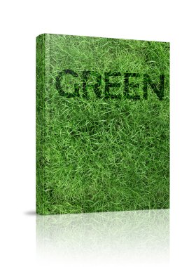 Eco green book clipart