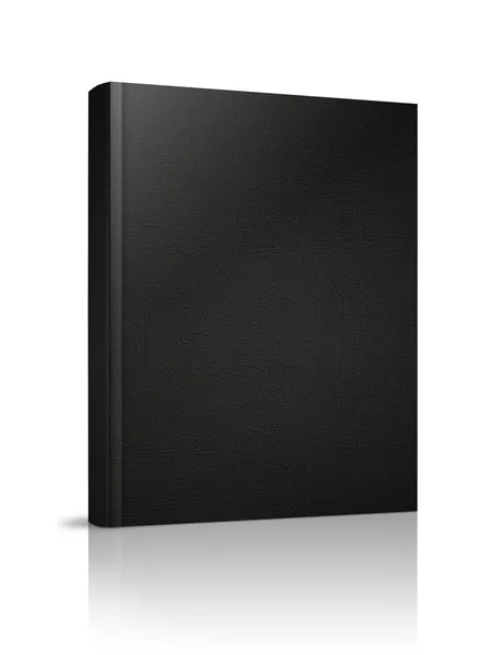Copertina Pelle Libro Isolato Sfondo Bianco — Foto Stock
