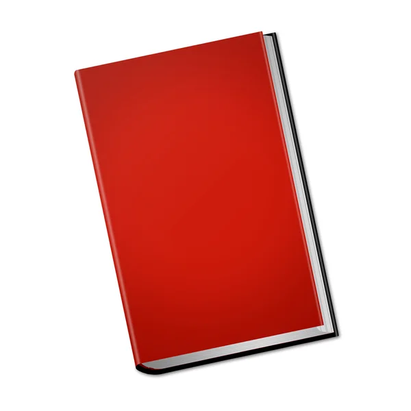 Libro rosso con copertina rigida — Foto Stock