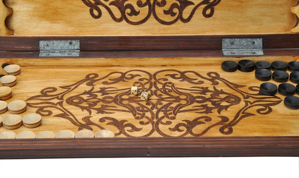 Backgammon brädspel — Stockfoto