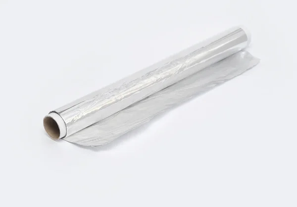 Rolo de folha de alumínio — Fotografia de Stock