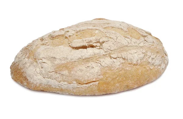 Буханка Хлеба Изолированы Белом Фоне — стоковое фото