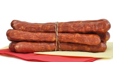 Smoked sausages clipart