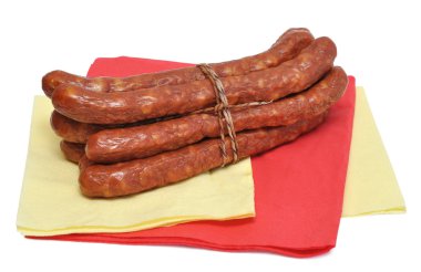 Smoked sausages clipart