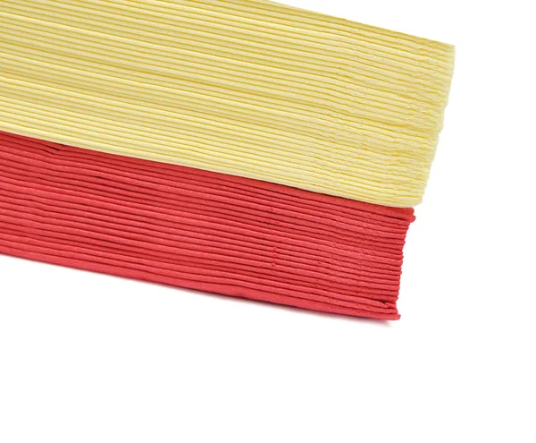 色彩缤纷的纸餐巾 — 图库照片