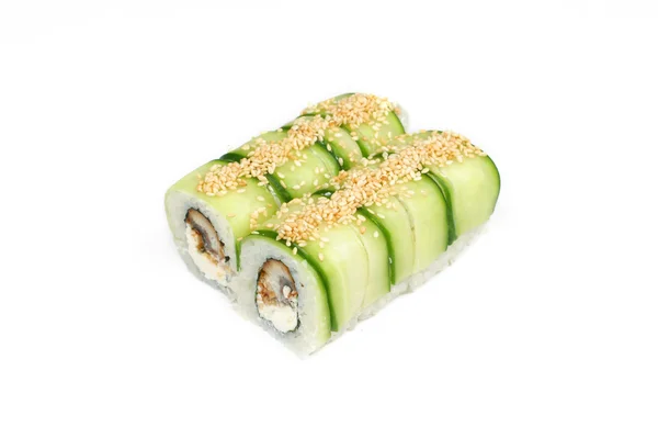 Sushi whis sesame and cucumber — Stock Photo, Image