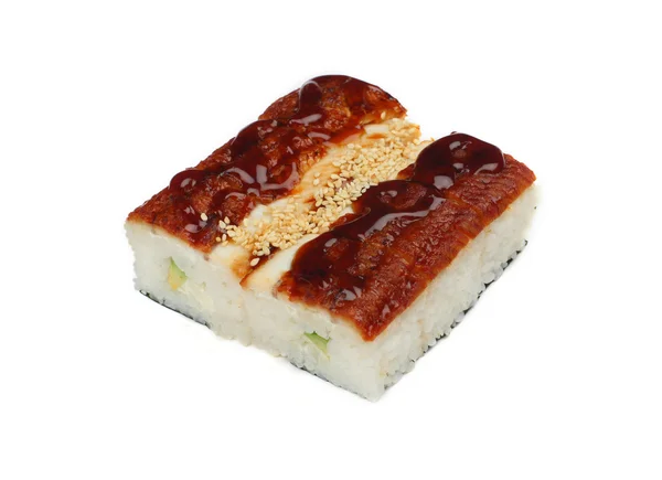 Sushi Withe Smoked Ell — Stock Photo, Image