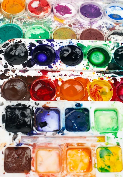 Víz színes festékek — Stock Fotó