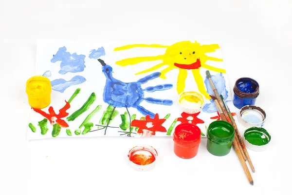 Children drawing — Stock Photo, Image