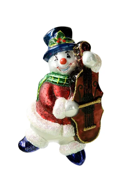 New Year's toy snowman — Stock Photo, Image