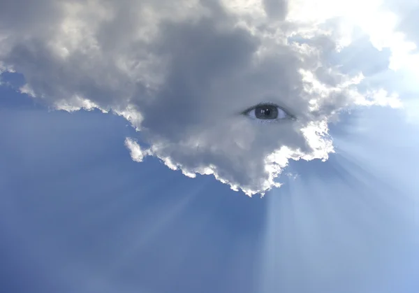 Big eye in the sky — Stock Photo, Image
