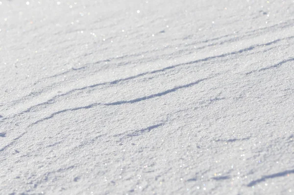 Tracce di vento nella neve — Foto Stock