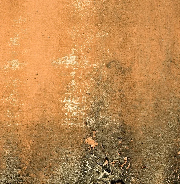 Terracotta wall with grunge mold border — Stock Photo, Image