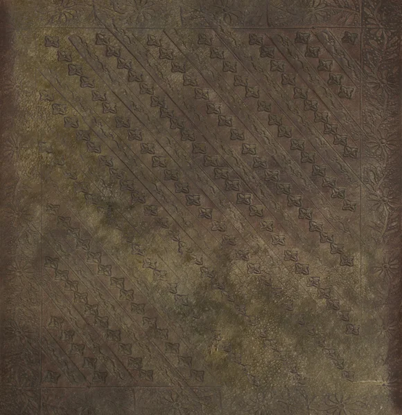 Koristeellinen painettu grungy pergamentti — kuvapankkivalokuva