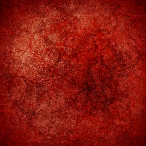 Grunge fondo de arte rojo altamente texturizado — Foto de Stock