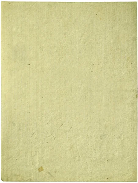 Creme folha artesanal de papel isolado — Fotografia de Stock