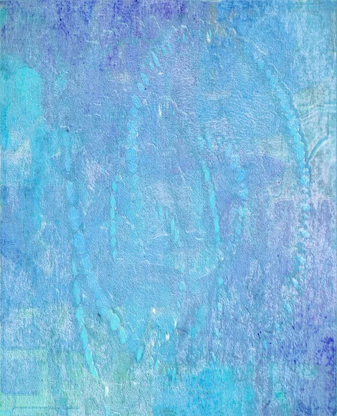 Agua azul pintura grumosa lavado fondo de la pared — Foto de Stock