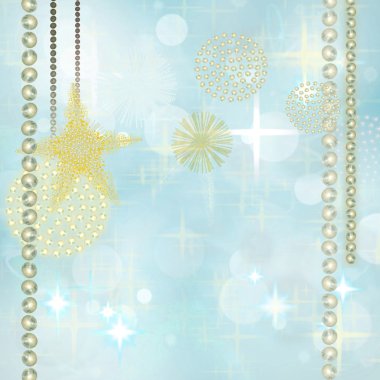 Golden Christmas Background clipart