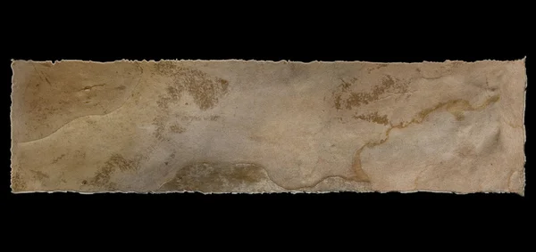 Hand sönderrivna pappersremsa grungy antik — Stockfoto