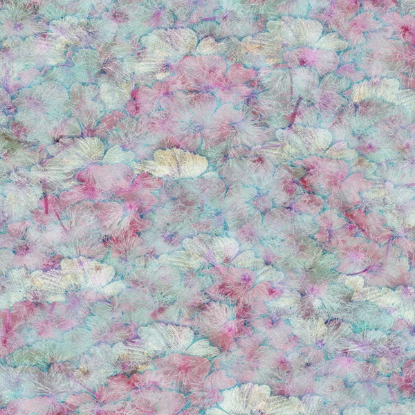 冬季蓬松蓝色花打印背景 — 图库照片