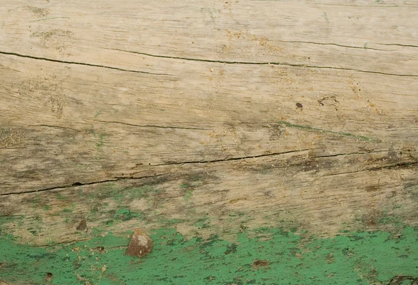 Tablón de playa de madera con grietas horizontales — Foto de Stock