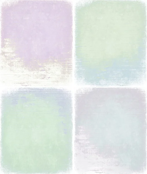 Granica pastelowe tło zestaw na białym tle — Zdjęcie stockowe