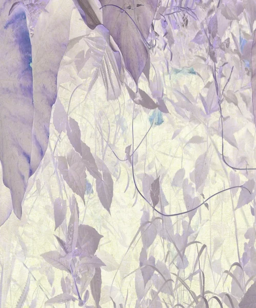 Akvarell djungel bladverk konst texturerat bakgrund — Stockfoto