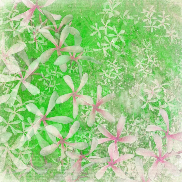 Frische grüne Blume texturierte Kunst — Stockfoto