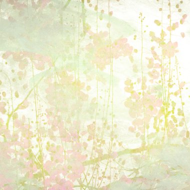 Watercolor Flowers Art Background clipart