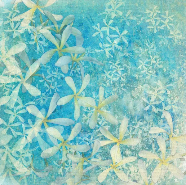 輝く青い花テクスチャ テキスト領域とアートの背景 — ストック写真