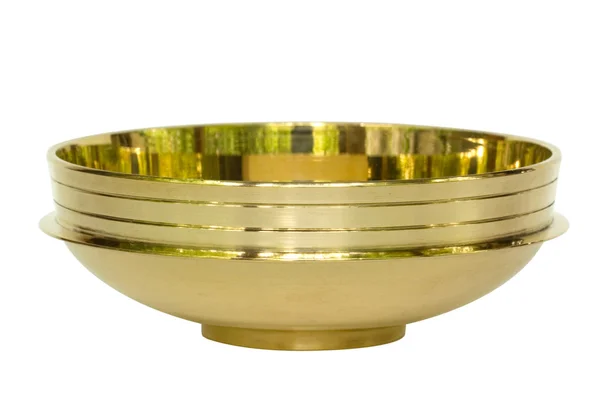 Brass Bowl from India Isolated — Stock Photo, Image