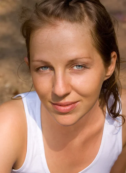 stock image Natural Healthy Girl In Sunlight