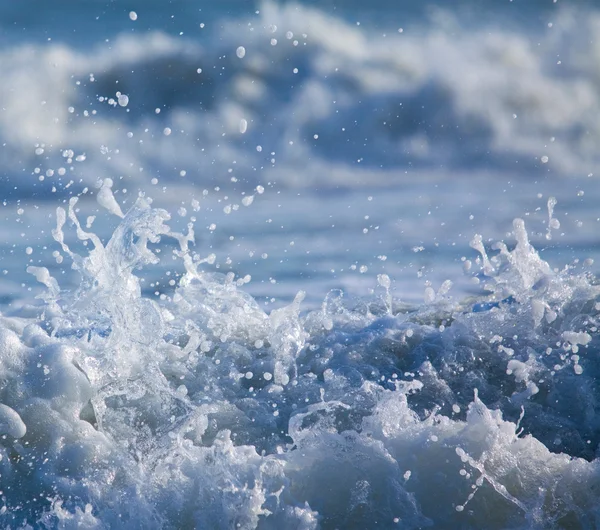 Surf Splashing Water Drops Textured Background — Stock Photo, Image