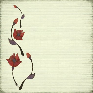 Stone Flower Design Background clipart